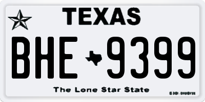 TX license plate BHE9399