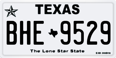 TX license plate BHE9529