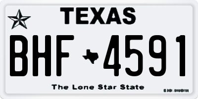 TX license plate BHF4591