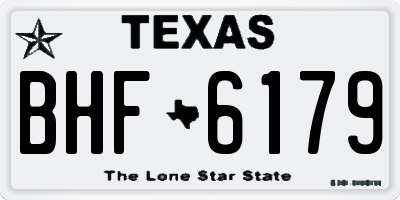 TX license plate BHF6179