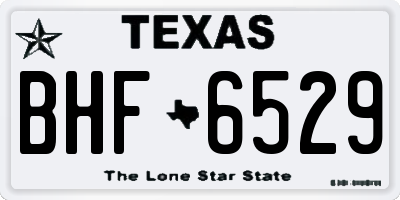TX license plate BHF6529