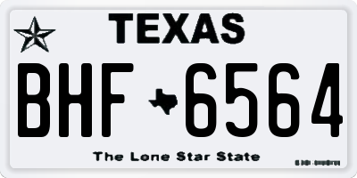 TX license plate BHF6564