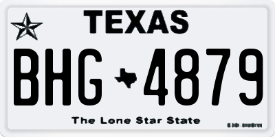 TX license plate BHG4879