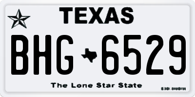 TX license plate BHG6529
