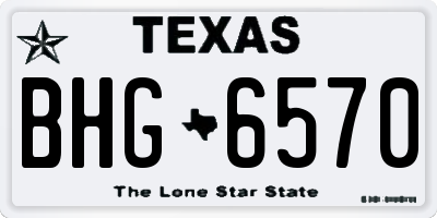 TX license plate BHG6570