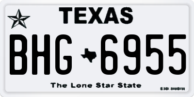 TX license plate BHG6955