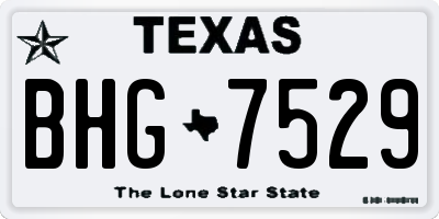 TX license plate BHG7529