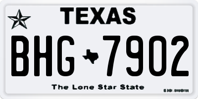 TX license plate BHG7902