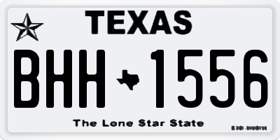 TX license plate BHH1556