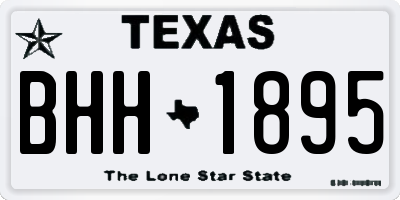 TX license plate BHH1895