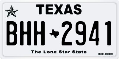 TX license plate BHH2941