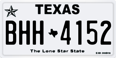 TX license plate BHH4152