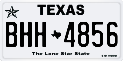 TX license plate BHH4856