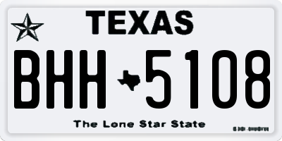 TX license plate BHH5108