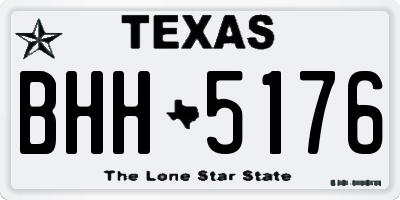 TX license plate BHH5176