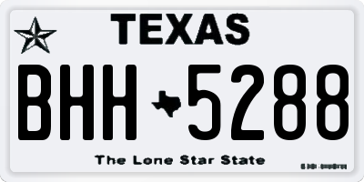 TX license plate BHH5288