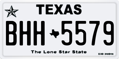 TX license plate BHH5579
