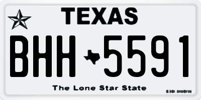 TX license plate BHH5591