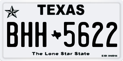 TX license plate BHH5622