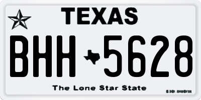 TX license plate BHH5628