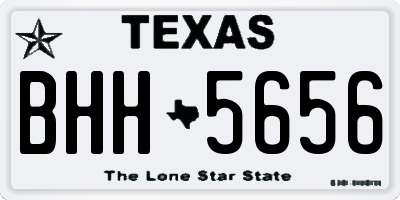 TX license plate BHH5656
