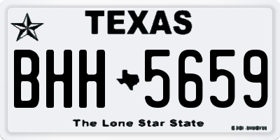 TX license plate BHH5659