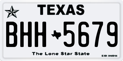 TX license plate BHH5679