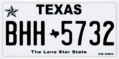 TX license plate BHH5732