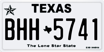 TX license plate BHH5741