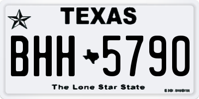 TX license plate BHH5790