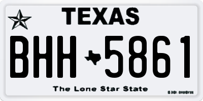 TX license plate BHH5861
