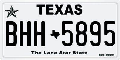 TX license plate BHH5895