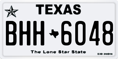 TX license plate BHH6048