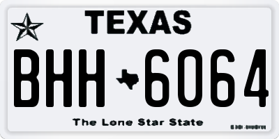 TX license plate BHH6064