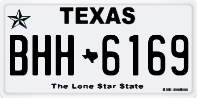 TX license plate BHH6169