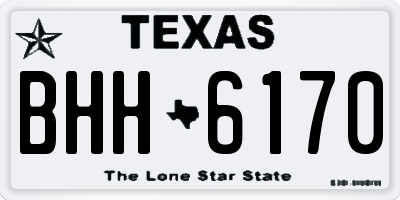 TX license plate BHH6170