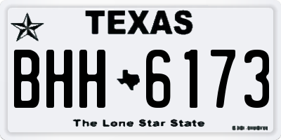 TX license plate BHH6173