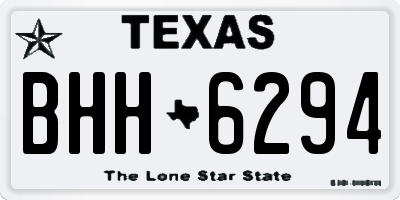 TX license plate BHH6294