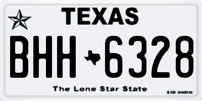 TX license plate BHH6328