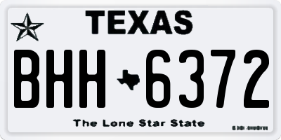 TX license plate BHH6372
