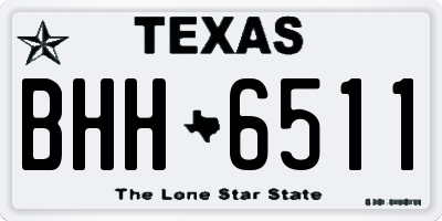 TX license plate BHH6511