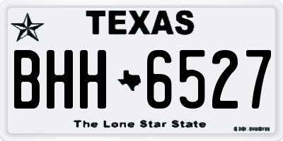 TX license plate BHH6527