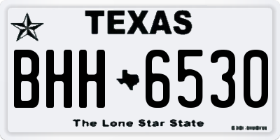 TX license plate BHH6530
