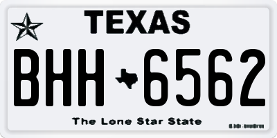 TX license plate BHH6562