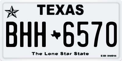 TX license plate BHH6570