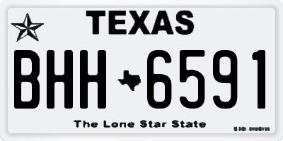 TX license plate BHH6591