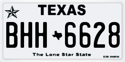 TX license plate BHH6628