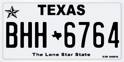 TX license plate BHH6764
