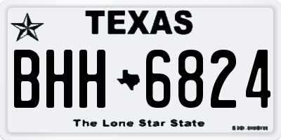 TX license plate BHH6824