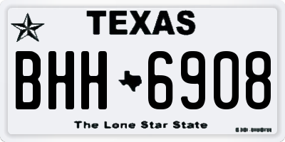 TX license plate BHH6908